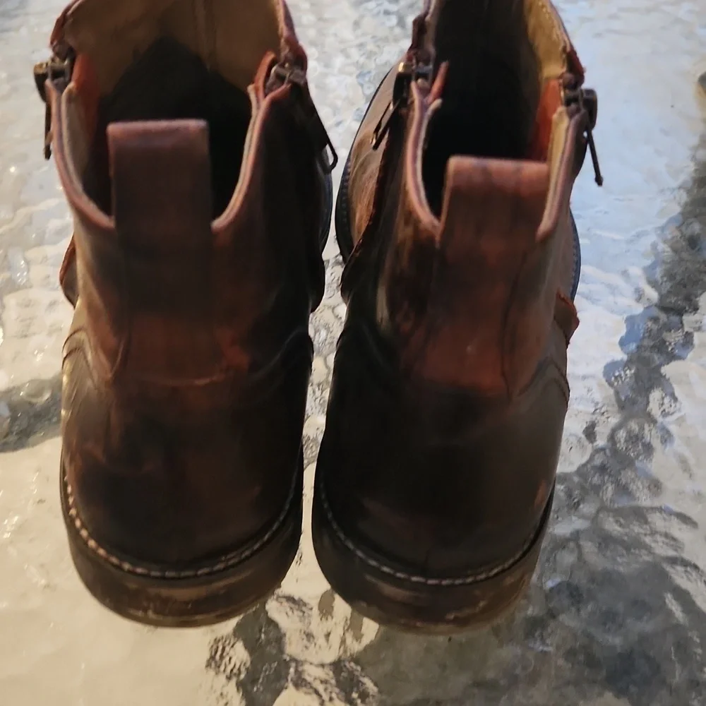 Aston Grey Men's Brown Leather Boots